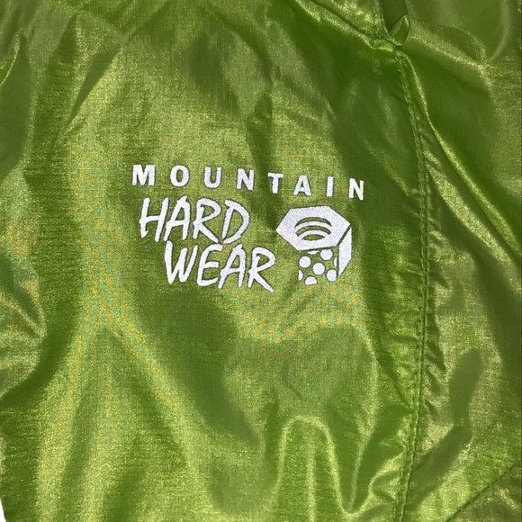 MOUNTAIN HARDWEAR Hoodie Hooded Jacket Rain coat, Run, Green, Size Women's XS - Picture 3 of 15